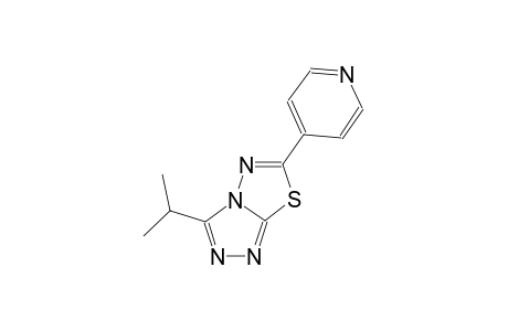 [1,2,4]triazolo[3,4-b][1,3,4]thiadiazole, 3-(1-methylethyl)-6-(4-pyridinyl)-