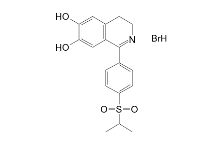 3,4-dihdyro-1-[p-(isopropylsulfonyl)phenyl]-6,7-isoquinolinediol, hydrobromide