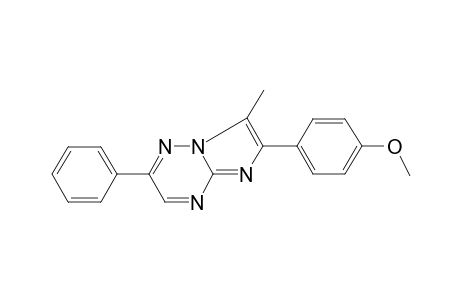 Methyl 4-(7-methyl-2-phenylimidazo[1,2-b][1,2,4]triazin-6-yl)phenyl ether