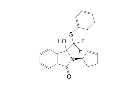 2-[(R)-Cyclopent-2-en-1-yl]-3-[(difluoro)(phenylthio)methyl]-3-hydroxyisoindolin-1-one