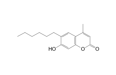 6-hexyl-7-hydroxy-4-methylcoumarin