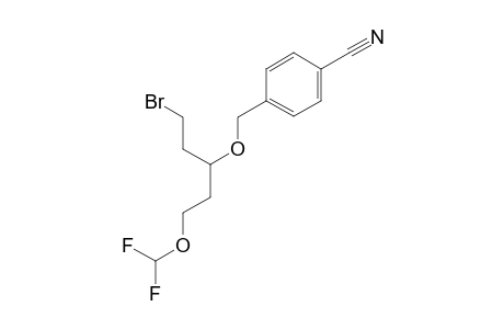 4-(((1-Bromo-5-(difluoromethoxy)pentan-3-yl)oxy)methyl)benzonitrile