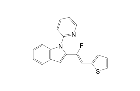 (Z)-2-[1-Fluoro-2-(thiophen-2-yl)vinyl]-1-(pyridin-2-yl)-1H-indole