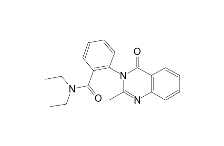 N,N-diethyl-o-(2-methyl-4-oxo-3(4H)-quinazolinyl)benzamide