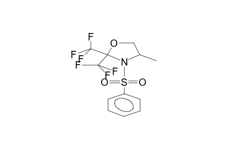 2,2-BIS(TRIFLUOROMETHYL)-3-BENZENSULPHONYL-4-METHYL-1,3-OXAZOLIDINE