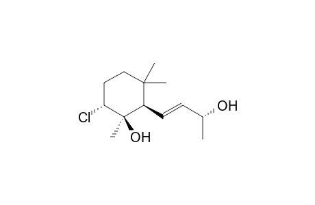 (1R,2R,6R)-6-chloranyl-1,3,3-trimethyl-2-[(E,3R)-3-oxidanylbut-1-enyl]cyclohexan-1-ol