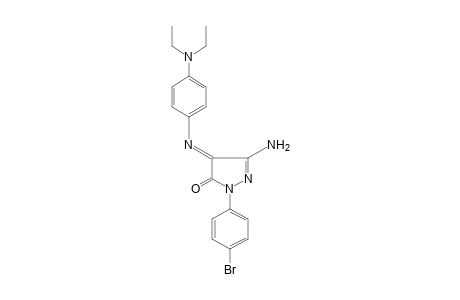 3-amino-1-(p-bromophenyl)-4-[p-(diethylamino)phenylimino]-2-pyrazolin-5-one