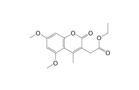 5,7-Dimethoxy-3-(ethoxycarbonylmethyl)-4-methylcoumarin