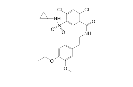 Benzamide, 2,4-dichloro-5-[(cyclopropylamino)sulfonyl]-N-[2-(3,4-diethoxyphenyl)ethyl]-