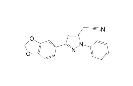 5-Cyanomethyl-3-(3,4-methylenedioxyphenyl)-1-phenylpyrazole