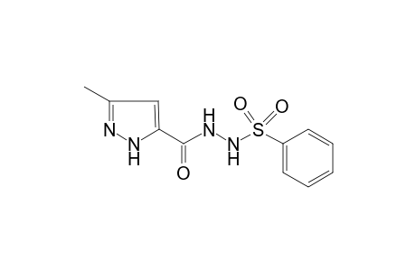N'-[(3-Methyl-1H-pyrazol-5-yl)carbonyl]benzenesulfonohydrazide