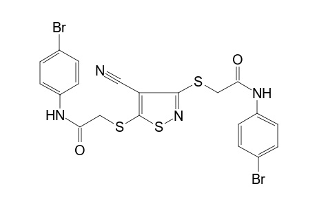 acetamide, N-(4-bromophenyl)-2-[[3-[[2-[(4-bromophenyl)amino]-2-oxoethyl]thio]-4-cyano-5-isothiazolyl]thio]-