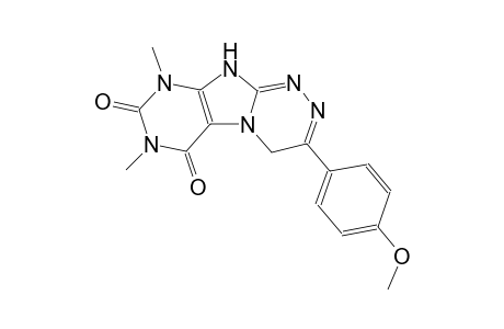 3-(4-methoxyphenyl)-7,9-dimethyl-4,10-dihydro[1,2,4]triazino[3,4-f]purine-6,8(7H,9H)-dione