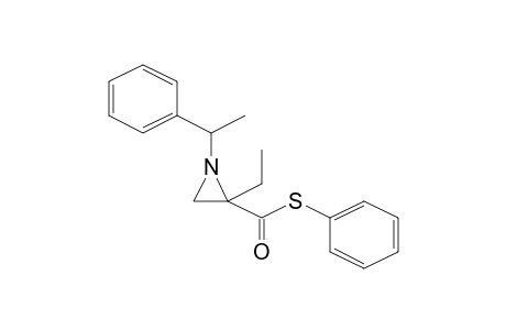 S-Phenyl 2-ethyl-1-(1-phenylethyl)-2-aziridinecarbothioate