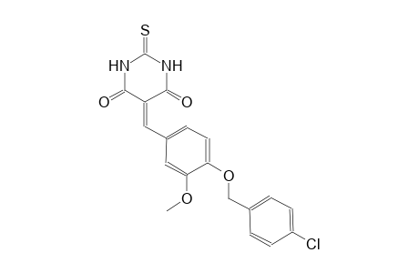 5-{4-[(4-chlorobenzyl)oxy]-3-methoxybenzylidene}-2-thioxodihydro-4,6(1H,5H)-pyrimidinedione