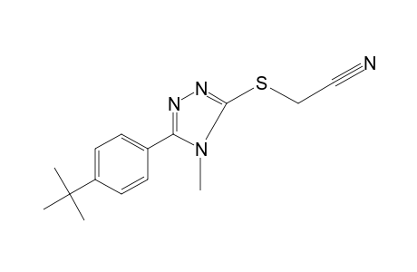 {[5-(p-tert-butylphenyl)-4-methyl-4H-1,2,4-triazol-3-yl]thio}acetonitrile