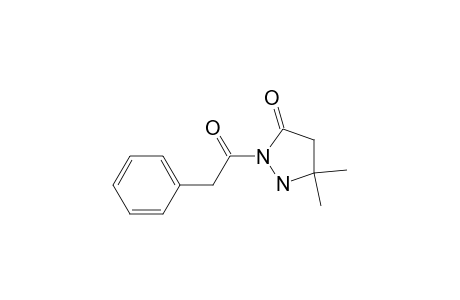 5,5-Dimethyl-2-phenylacetylpyrazolidin-3-one