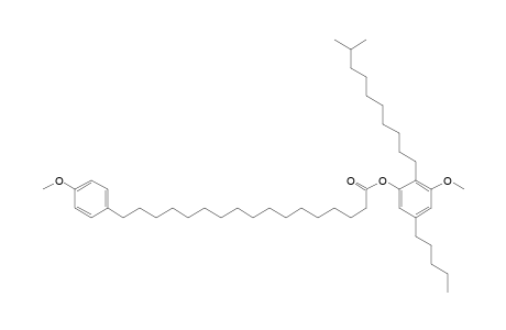 Benzeneheptadecanoic acid, 4-methoxy-, 3-methoxy-2-(9-methyldecyl)-5-pentylphenyl ester