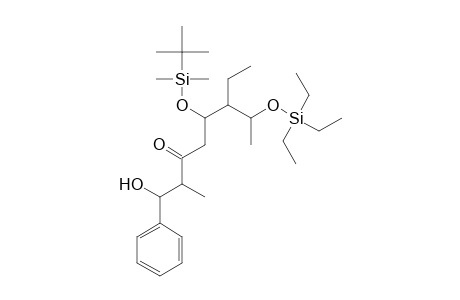 Octan-1-ol-3-one, 6-ethyl-2-methyl-1-phenyl-7-(triethylsilyloxy)-5-(t-butyldimethylsilyloxy)-