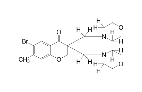 3,3-BIS(MORPHOLINOMETHYL)-6-BROMO-7-METHYL-4-CHROMANONE