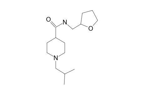 1-Isobutylpiperidine-4-carboxylic acid, (tetrahydrofuran-2-ylmethyl)amide