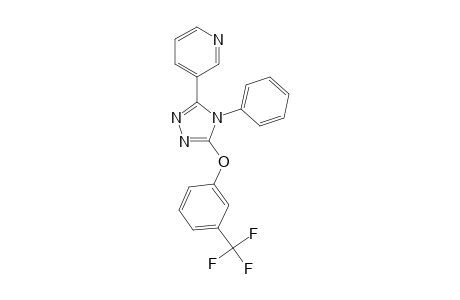 3-(3-pyridyl)-4-(phenyl)-5-[3-(trifluoromethyl)phenoxy]-1,2,4-triazole