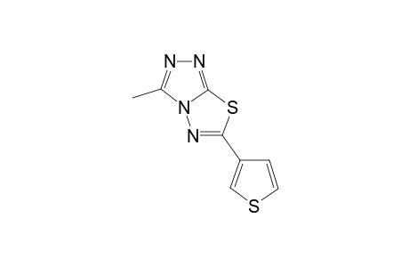 [1,2,4]Triazolo[3,4-b][1,3,4]thiadiazole, 3-methyl-6-(3-thienyl)-