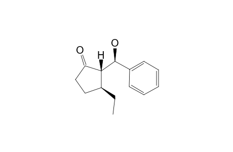 THREO-(2R*,3R*)-3-ETHYL-2-[(R*)-HYDROXY-(PHENYL)-METHYL]-CYCLOPENTANONE;THREO-ISOMER