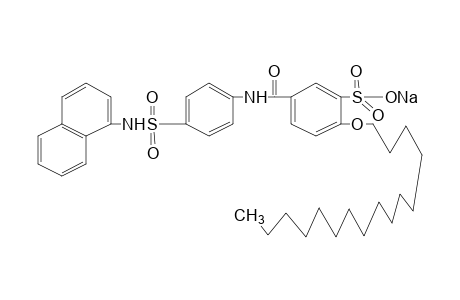 2-(hexadecyloxy)-5-{{p-[(1-naphthyl)sulfamoyl]phenyl}carbamoyl}benzenesulfonic acid, sodium salt