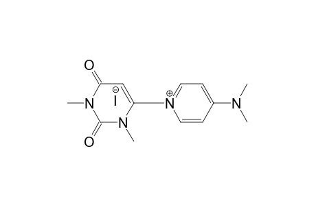 4-(Dimethylamino)-1-[1,3-dimethyl-2,4-dioxo-1,2,3,4-tetrahydropyrimidin-6-yl]pyridium Iodide