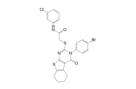 2-{[3-(4-bromophenyl)-4-oxo-3,4,5,6,7,8-hexahydro[1]benzothieno[2,3-d]pyrimidin-2-yl]sulfanyl}-N-(3-chlorophenyl)acetamide