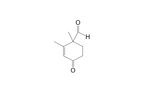 1,2-Dimethyl-4-oxo-cyclohex-2-ene-1-carbaldehyde