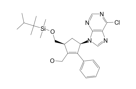 (1'RS,4'SR)-9-[4'-[DIMETHYL-(1,1,2-TRIMETHYLPROPYL)-SILANYLOXYMETHYL]-3'-HYDROXYMETHYL-2'-PHENYLCYCLOPENT-2'ENYL]-9H-6-CHLOROPURINE