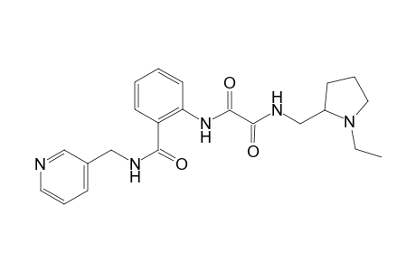 ethanediamide, N~1~-[(1-ethyl-2-pyrrolidinyl)methyl]-N~2~-[2-[[(3-pyridinylmethyl)amino]carbonyl]phenyl]-