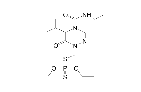 S-(5-ISOPROPYL-6-OXO-4-ETHYLCARBAMOYL-1,4,5,6-TETRAHYDRO-1,2,4-TRIAZIN-1-YLMETHYL)-O,O-DIETHYLDITHIOPHOSPHATE (C-N ISOMER MIXTURE)