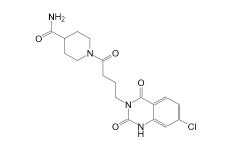 1-[4-(7-chloro-2,4-dioxo-1,4-dihydro-3(2H)-quinazolinyl)butanoyl]-4-piperidinecarboxamide