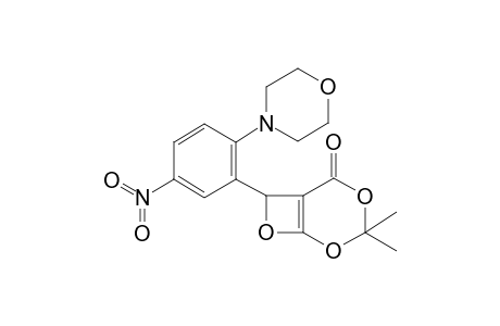 3,3-Dimethyl-7-(2-morpholin-4-yl-5-nitro-phenyl)-2,4,8-trioxa-bicyclo[4.2.0]oct-1(6)-en-5-one