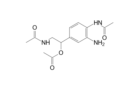 4'-(2-acetamido-1-hydroxyethyl)-2'-aminoacetanilide, acetate (ester)