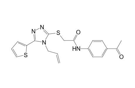 acetamide, N-(4-acetylphenyl)-2-[[4-(2-propenyl)-5-(2-thienyl)-4H-1,2,4-triazol-3-yl]thio]-