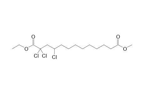 Methyl, ethyl 2,2,4-trichlorotridecandioate