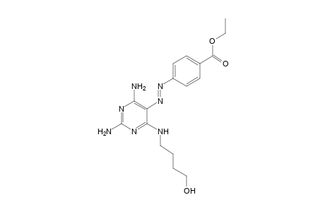 p-{{2,4-diamino-6-[(4-hydroxybutyl)amino]-5-pyrimidinyl}azo}benzoic acid, ethyl ester