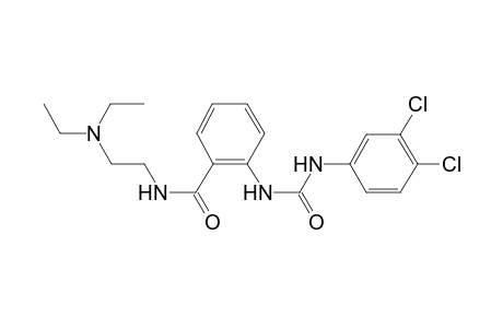 2-{[(3,4-dichloroanilino)carbonyl]amino}-N-[2-(diethylamino)ethyl]benzamide