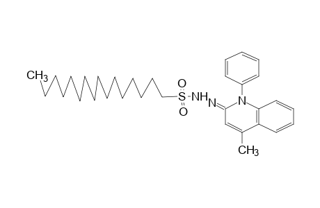 1-hexadecanesulfonic acid, (4-methyl-1-phenyl-2(1H)-quinolylidene)hydrazide