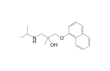 2-Propanol, 1-(isopropylamino)-2-methyl-3-(1-naphthyloxy)-