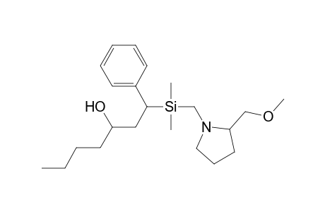 1-Phenyl-1-[(2-((methoxymethyl)pyrrolidin-1-yl)methyl)(dimethyl)silyl]heptane-3-ol