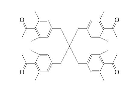 1-[4-[3-(4-acetyl-3,5-dimethyl-phenyl)-2,2-bis[(4-acetyl-3,5-dimethyl-phenyl)methyl]propyl]-2,6-dimethyl-phenyl]ethanone