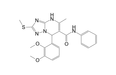 7-(2,3-dimethoxyphenyl)-5-methyl-2-(methylsulfanyl)-N-phenyl-4,7-dihydro[1,2,4]triazolo[1,5-a]pyrimidine-6-carboxamide