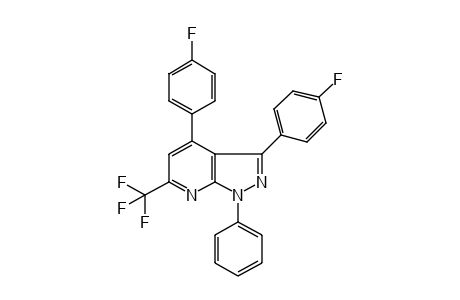 3,4-bis(p-fluorophenyl)-1-phenyl-6-(trifluoromethyl)-1H-pyrazolo[3,4b]pyridine