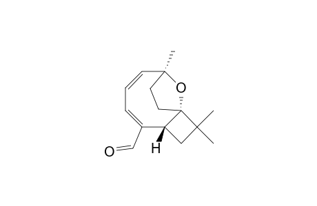 12-Oxatricyclo[7.2.1.01,4]dodeca-5,7-diene-5-carboxaldehyde, 2,2,9-trimethyl-, [1S-(1.alpha.,4.beta.,9.alpha.)]-