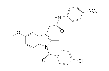 1-(p-Chlorobenzoyl)-5-methoxy-2-methyl-4'-nitroindole-3-acetanilide